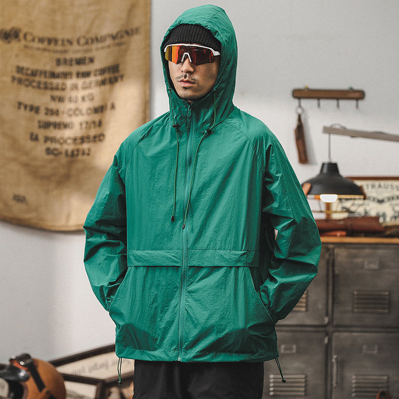 冰絲涼感防曬衣男士寬鬆2025新款騎行皮膚衣防紫外線男生薄款外套