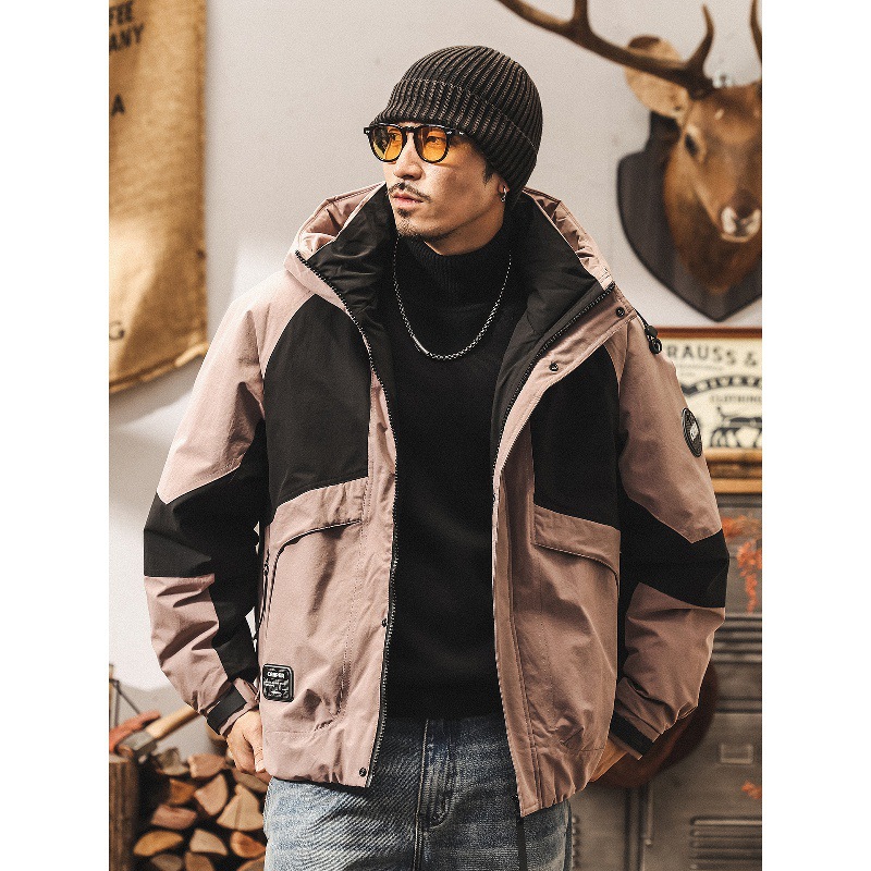 美式復古90%純白鴨絨冬季羽絨服男2025新款戶外機能保暖工裝外套