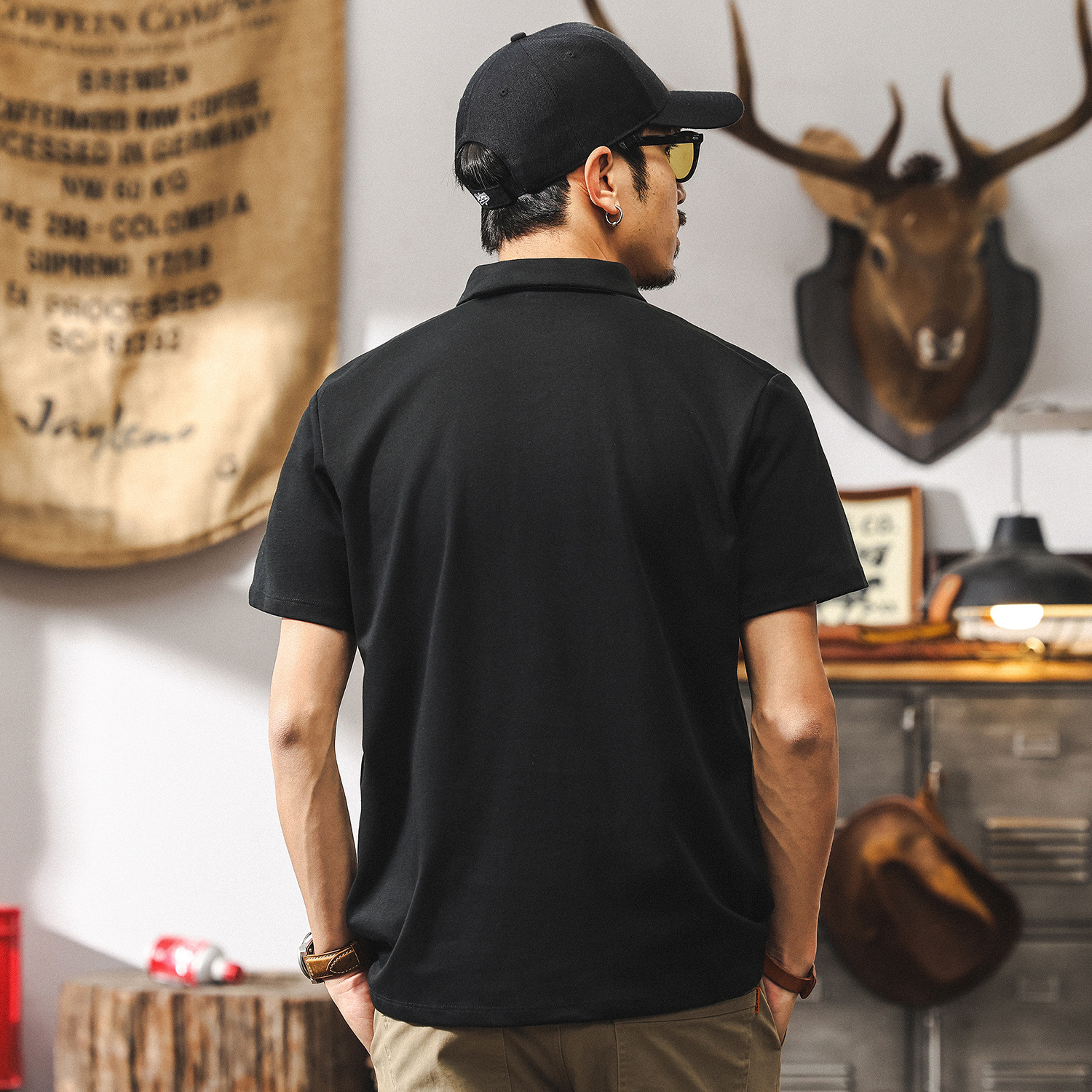 吸溼排汗短袖男夏季男士Polo衫2025新款男裝上衣運動零壓速幹T恤