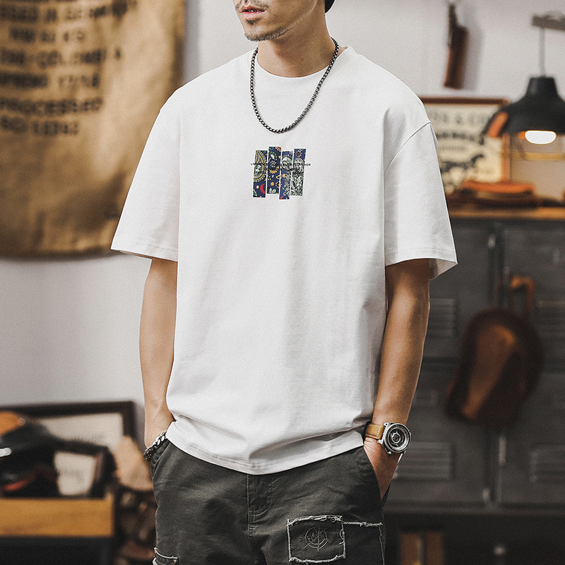 傑雷諾美式復古重磅T恤男短袖夏季2025新款潮牌寬鬆男生體恤