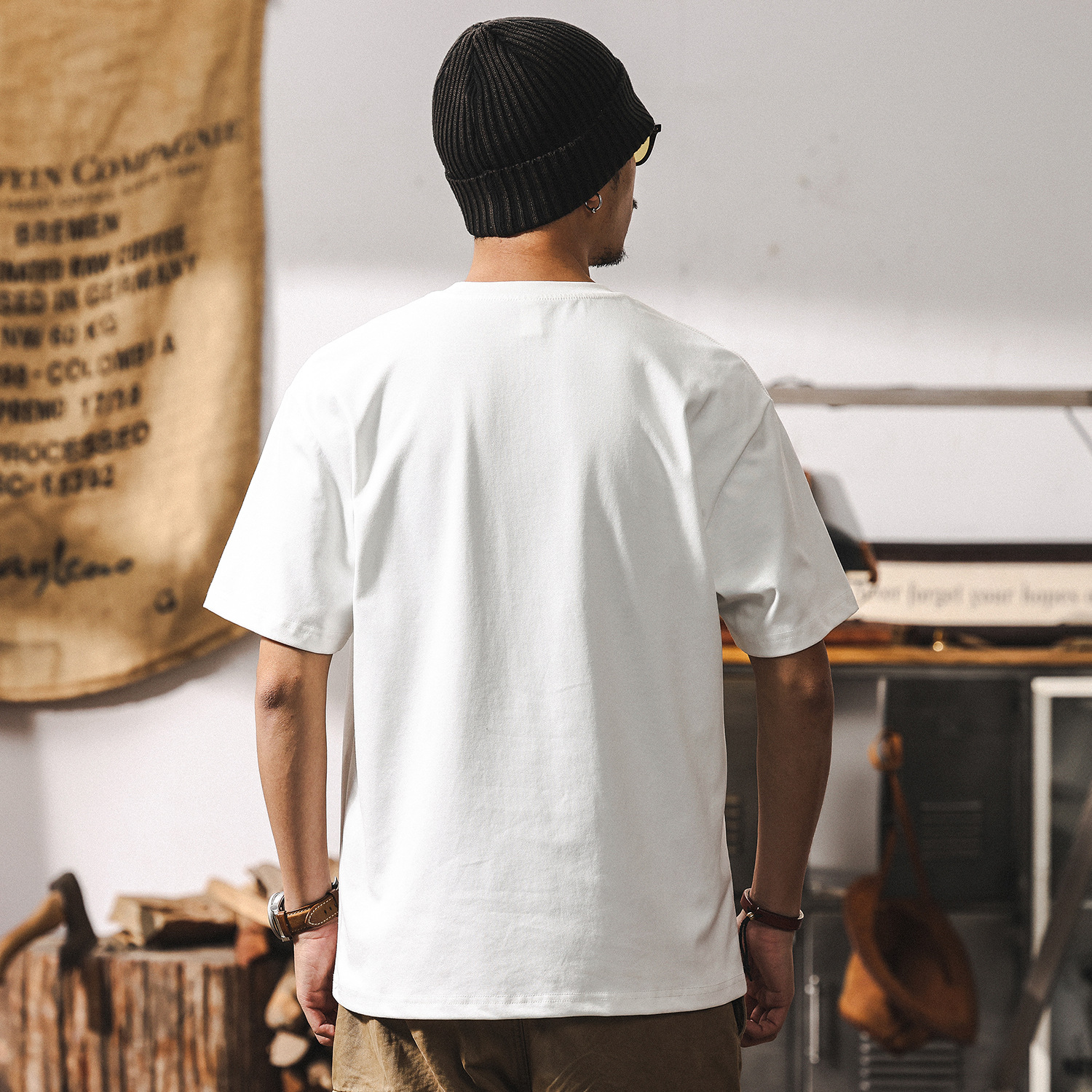 7A級抗菌科技防蟎涼感T恤男夏季短袖2025新款潮牌簡約寬鬆上衣男T