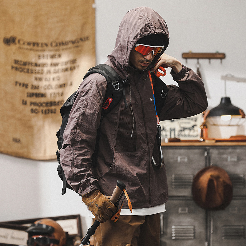 涼感透氣防曬衣男夏季防紫外線冰絲夾克外套男薄款戶外釣魚防曬服