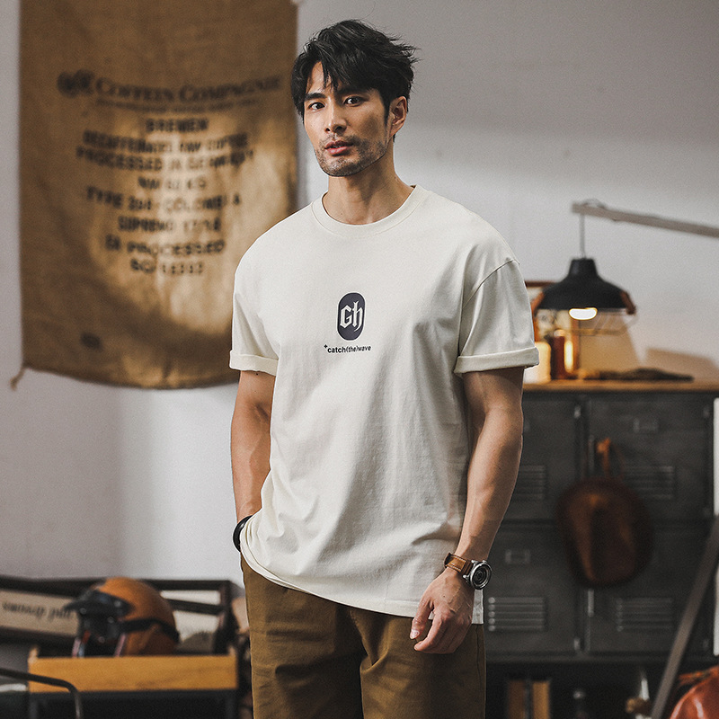 美式潮牌260g重磅短袖T恤男夏季寬鬆大碼男裝半袖男2024新款