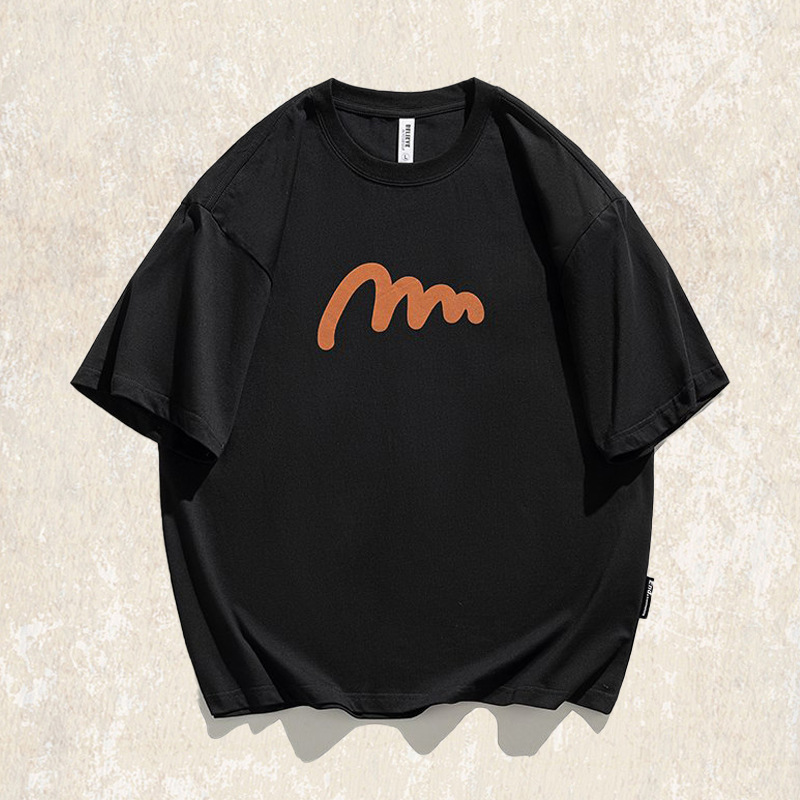 美式復古T恤短袖男款夏季2025新款潮流重磅寬鬆半袖男士上衣