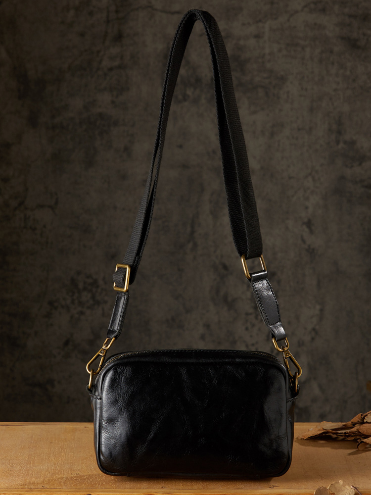 手工真皮手拿包男士多功能復古個性手包植鞣牛皮單肩斜挎包手機包