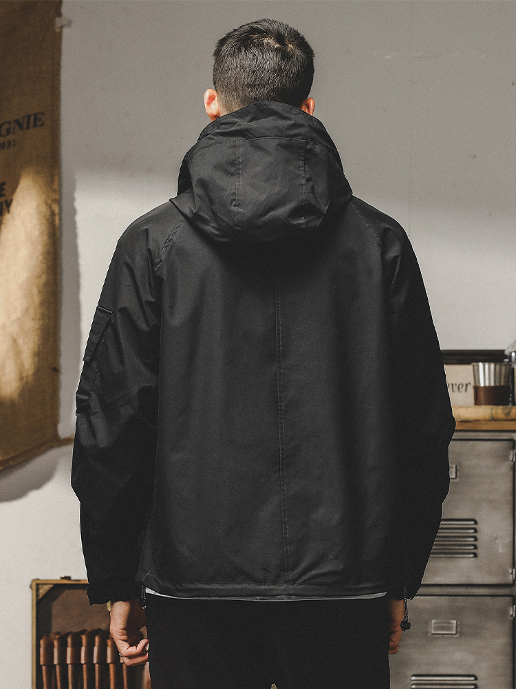 杰雷諾三防加絨衝鋒衣外套男秋冬款美式戶外機能獵裝登山工裝夾克