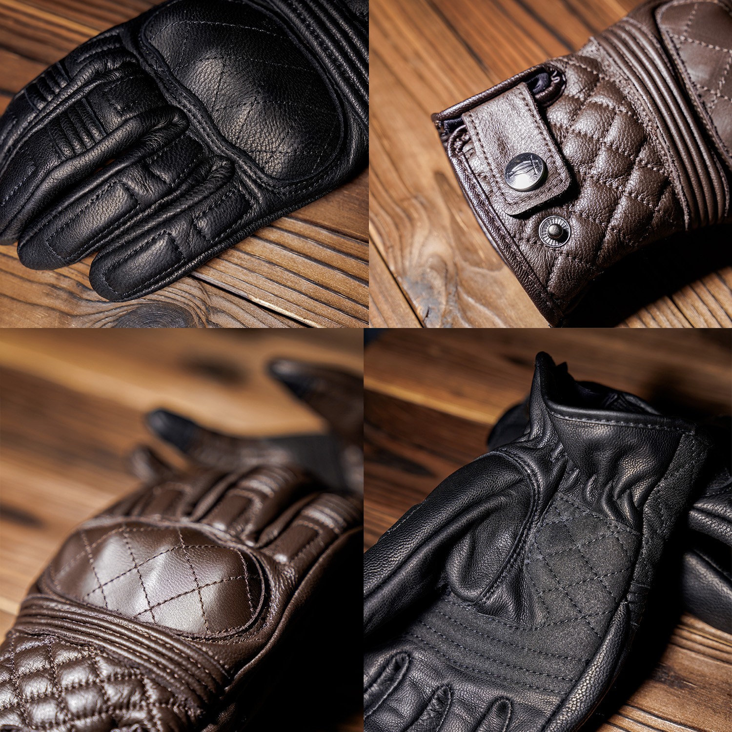 復古機車手套摩托車春秋男女羊皮防摔防風騎士