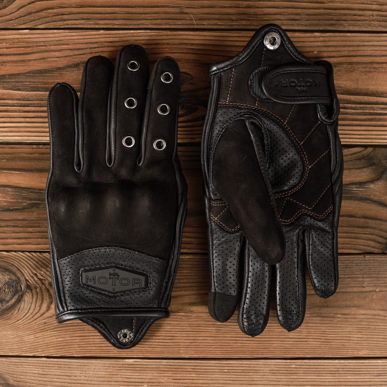 復古摩托車手套騎行機車防護護具牛皮真皮春秋