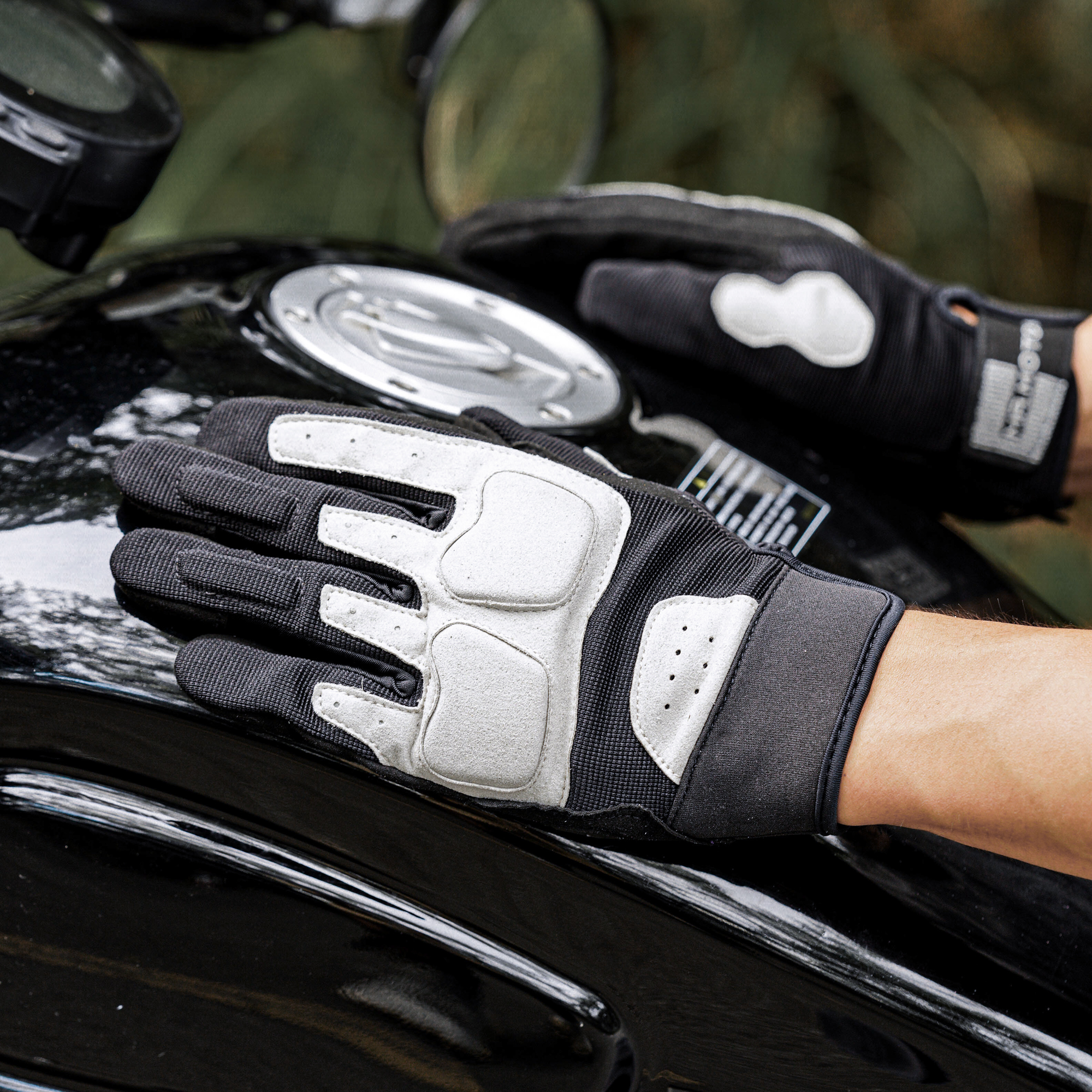 摩托車騎行手套夏季男女機車防摔透氣復古薄款防風四季通用風系