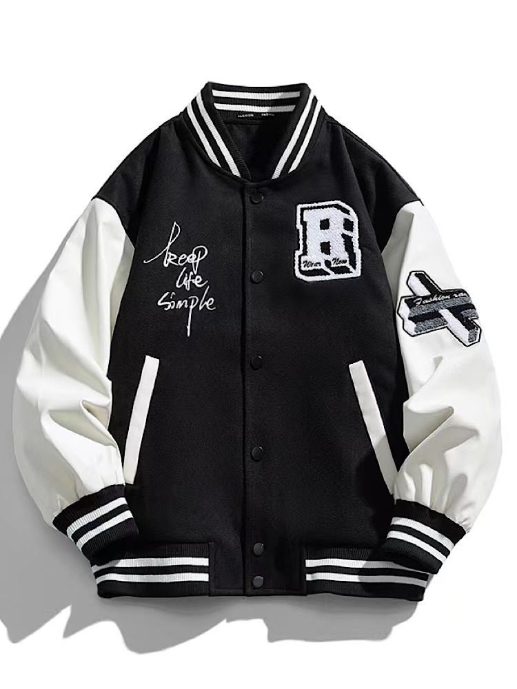 杰雷諾美式復古重磅棒球服外套男秋冬款街頭潮牌加厚保暖羽絨夾克