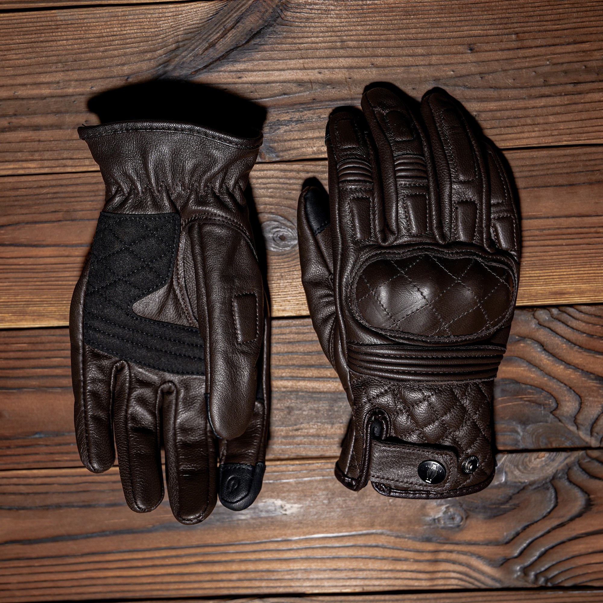 復古機車手套摩托車春秋男女羊皮防摔防風騎士