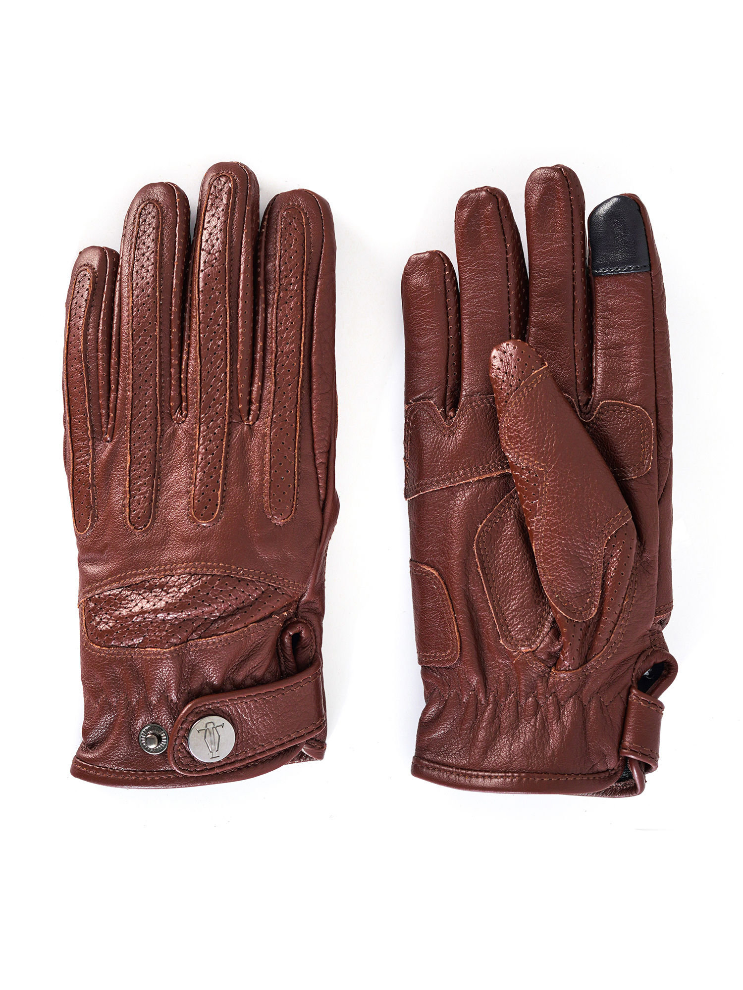 復古加絨手套機車騎行秋冬季摩托車牛皮真皮保暖