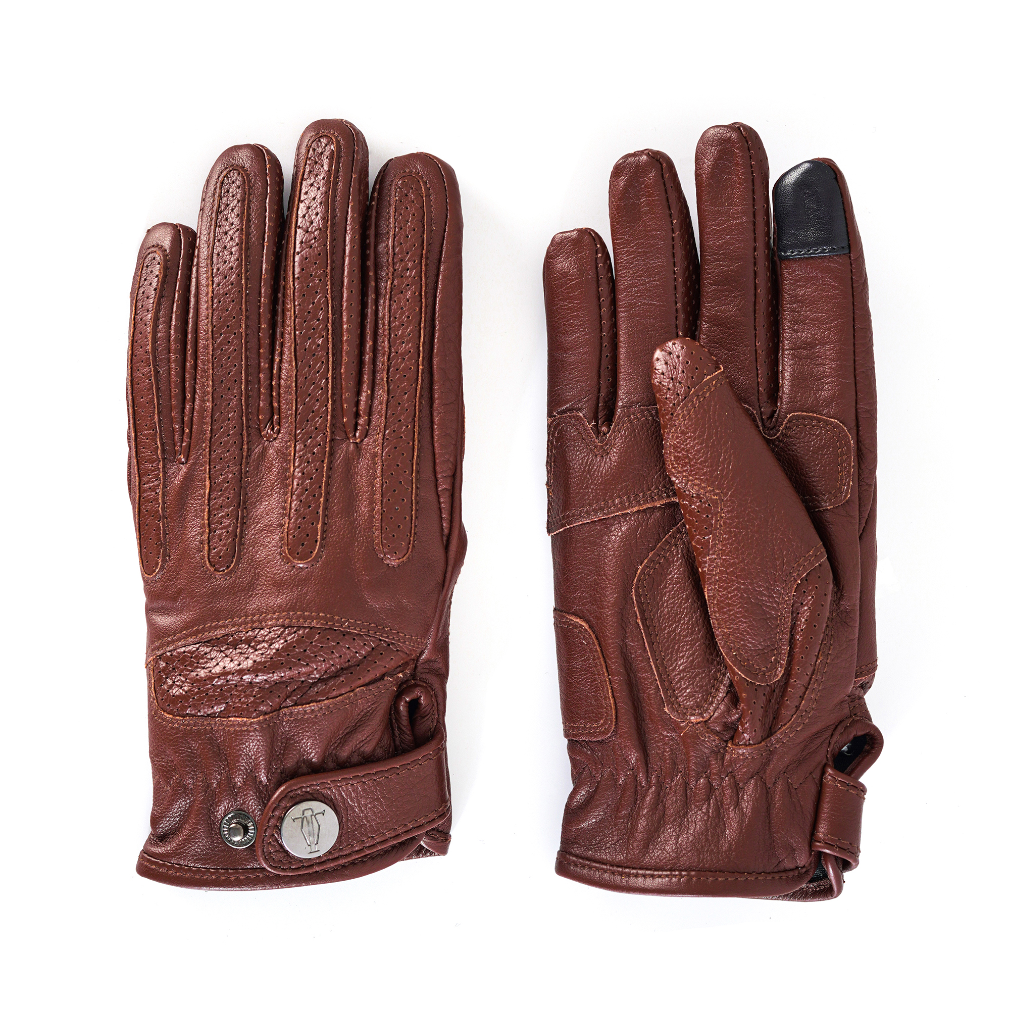 復古加絨手套機車騎行秋冬季摩托車牛皮真皮保暖