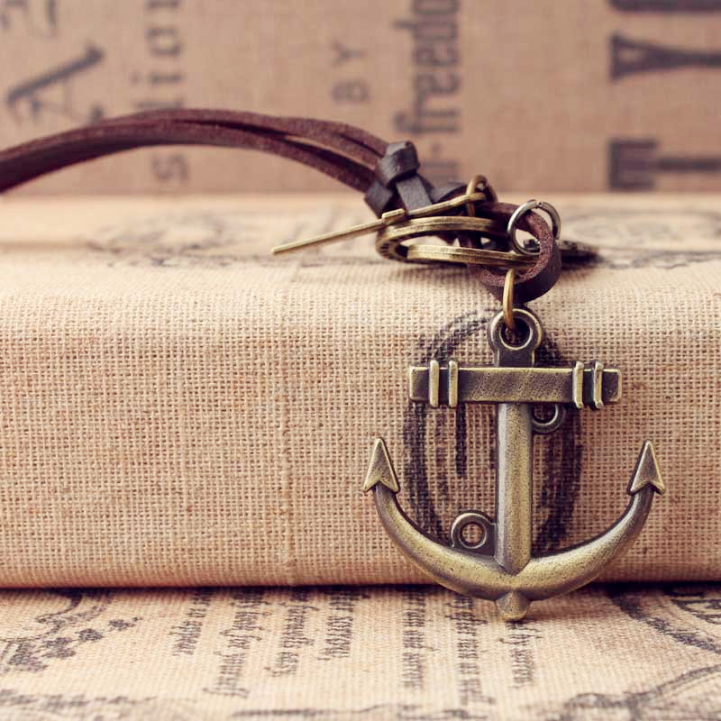 復古船錨項鍊