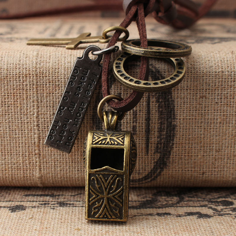 口哨項鍊 吊墜長款毛衣鏈