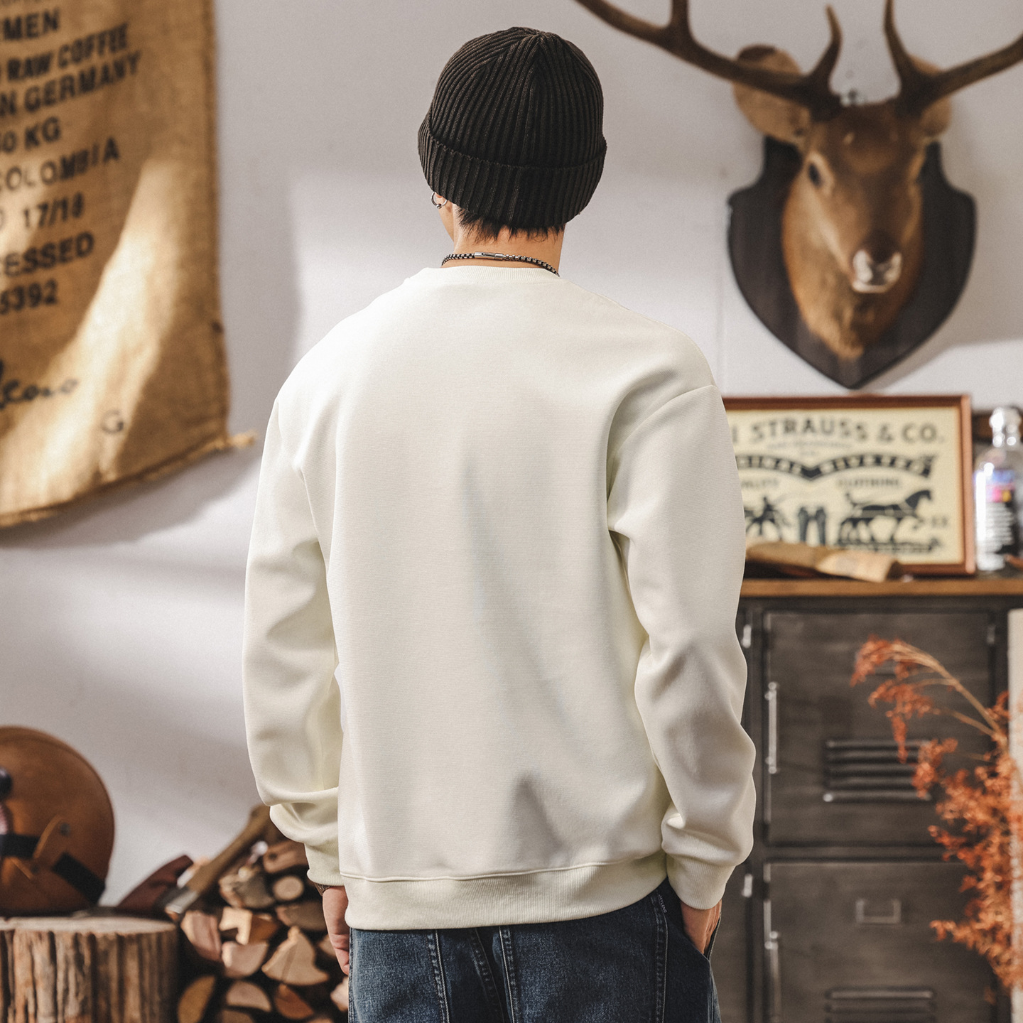 美式復古潮牌300g重磅衛衣男春秋2025新款潮流寬鬆大碼男裝上衣男