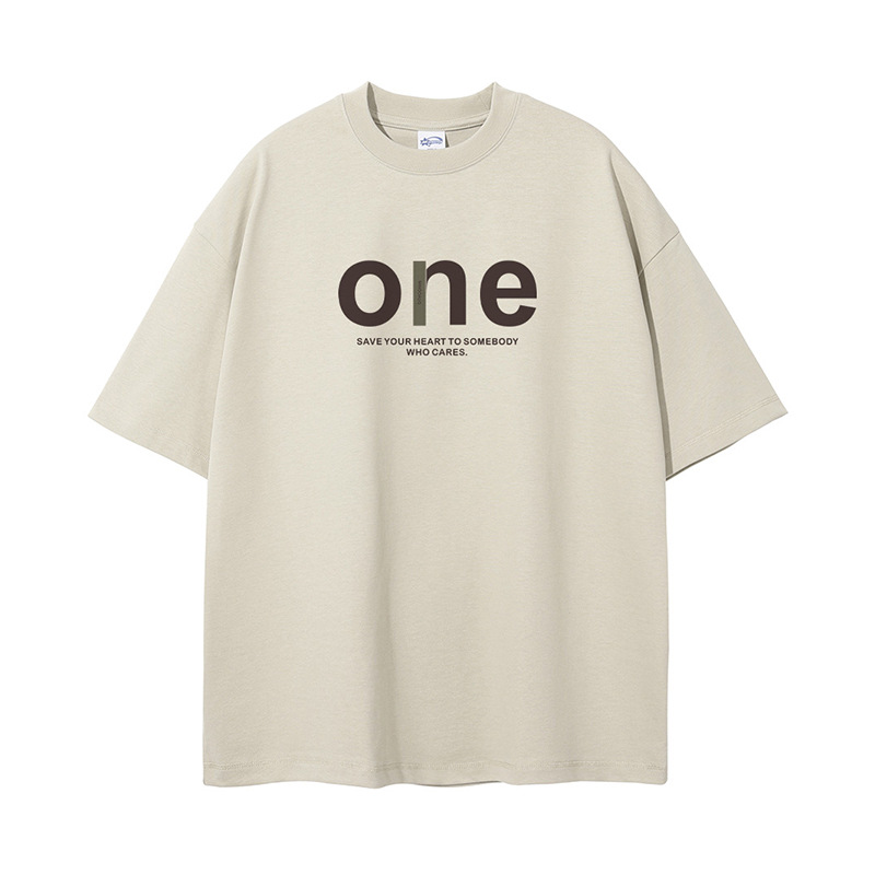 杰雷諾厚實挺闊385g重磅T恤男夏季短袖寬鬆大碼ins潮牌美式T恤男