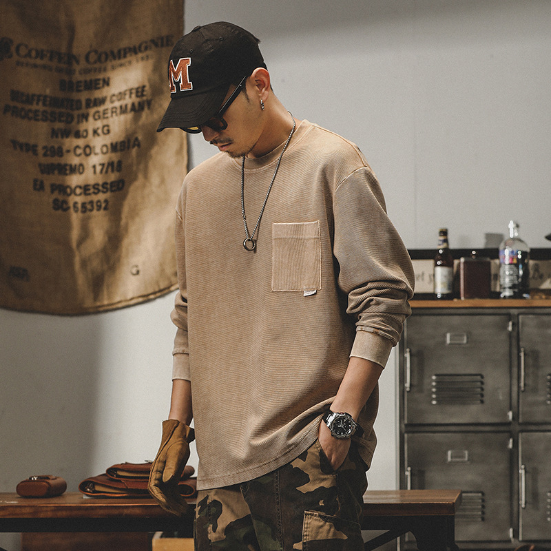 杰雷諾美式320g重磅衛衣男秋冬款潮牌復古寬鬆大碼上衣男冬季