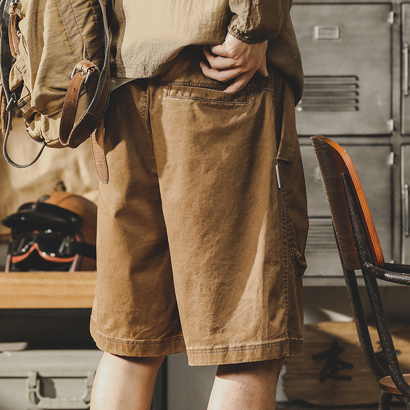 杰雷諾美式潮流工裝短褲男夏季2024新款寬鬆大碼休閒五分褲男中褲