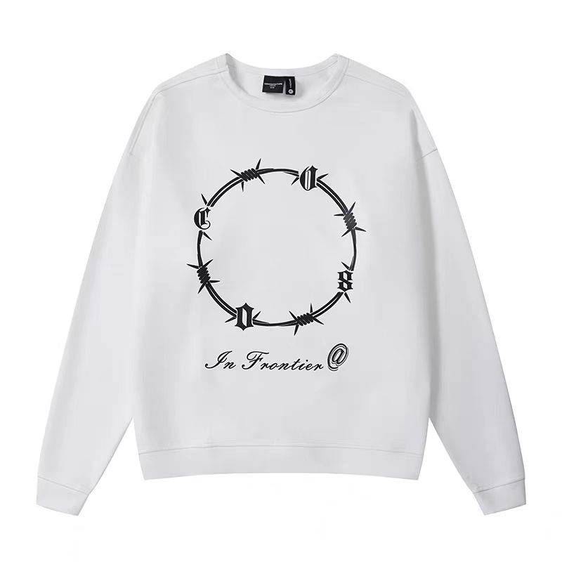 美式380g重磅衛衣男春秋款2023年新款潮流寬鬆麂皮絨復古衣服男