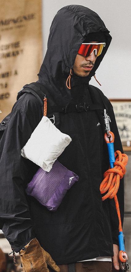 冰絲涼感防曬衣男款寬鬆大碼防紫外線防曬服山系戶外男生薄款外套