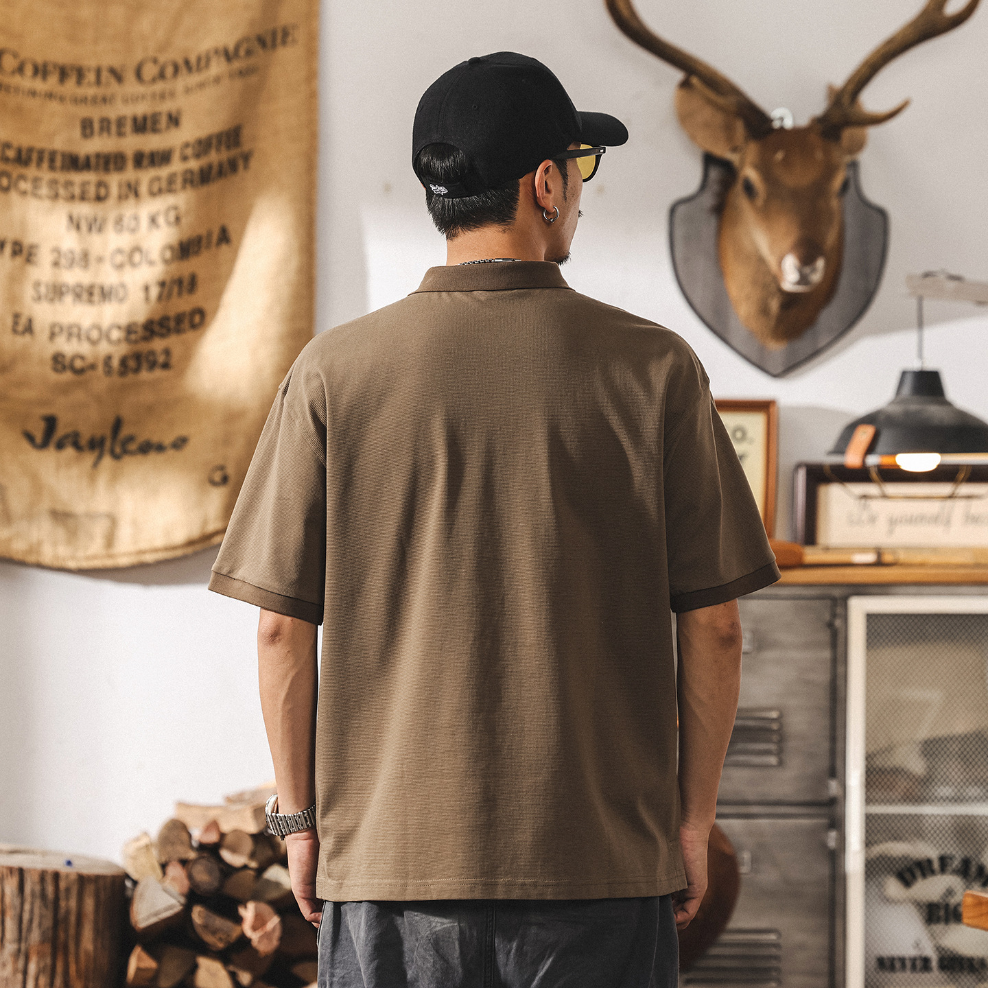 夏季新款涼感冰絲polo衫男士短袖索羅娜T恤男寬鬆大碼休閒體恤男T