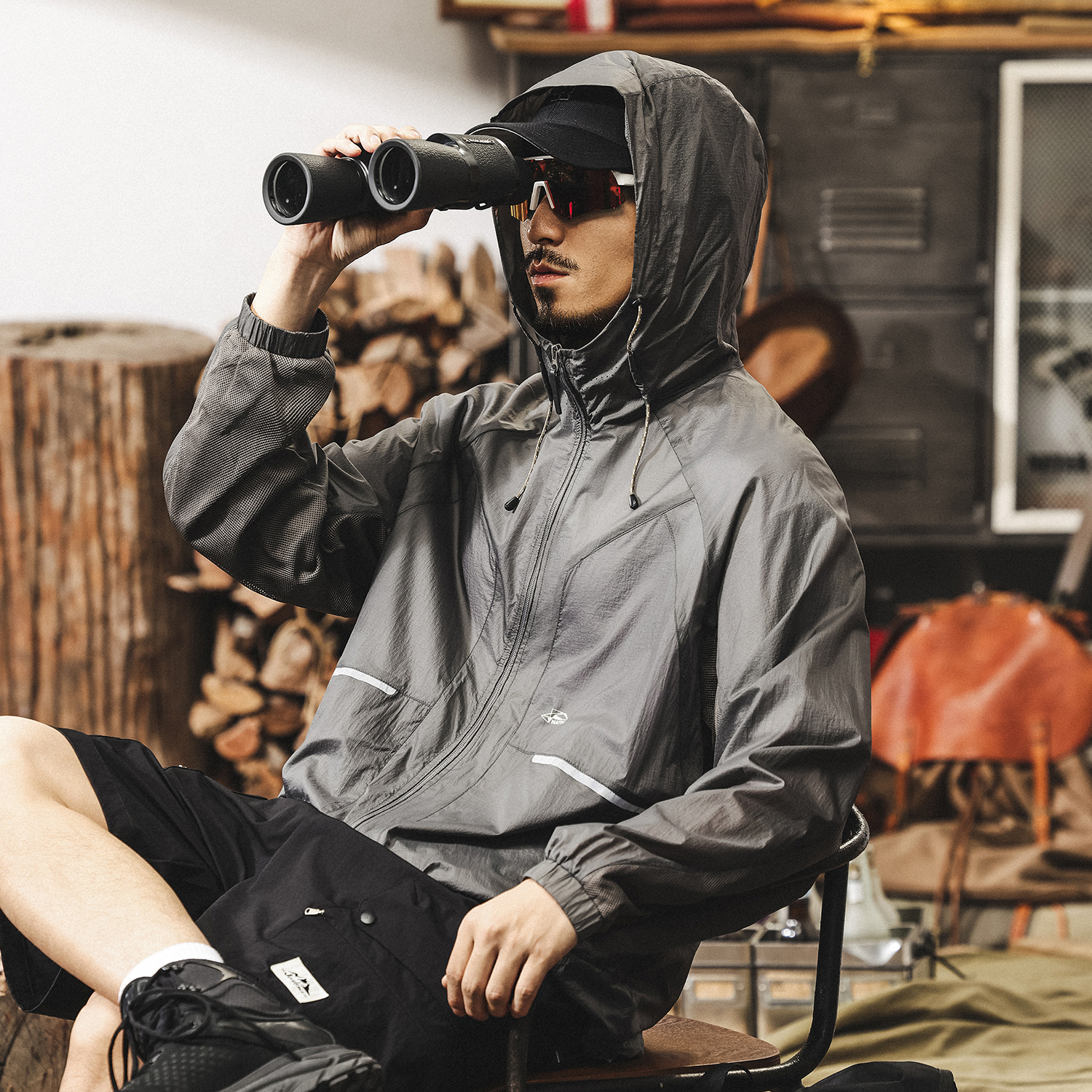 冰絲涼感男士防曬衣夏季戶外速乾透氣寬鬆防紫外線防曬服薄款外套