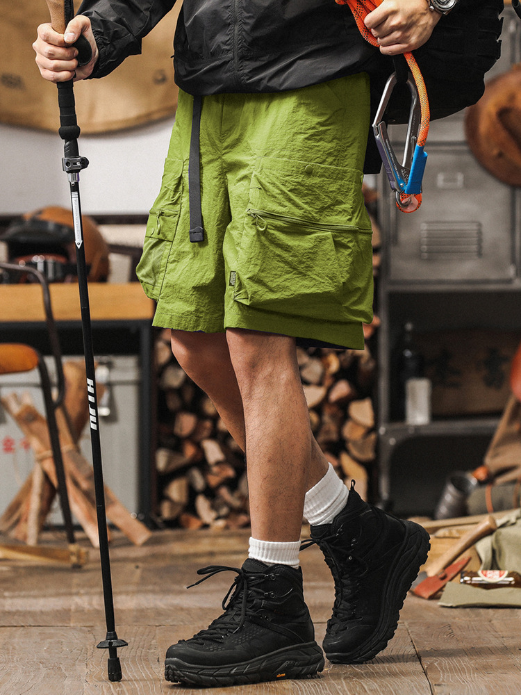 美式城市户外通勤机能工装短裤男夏季潮牌休闲裤薄款多口袋五分裤