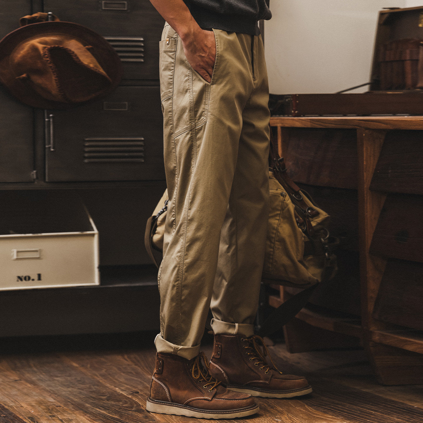 美式復古工裝褲男春夏季2026新款冰絲長褲寬鬆直筒休閒褲子男薄款