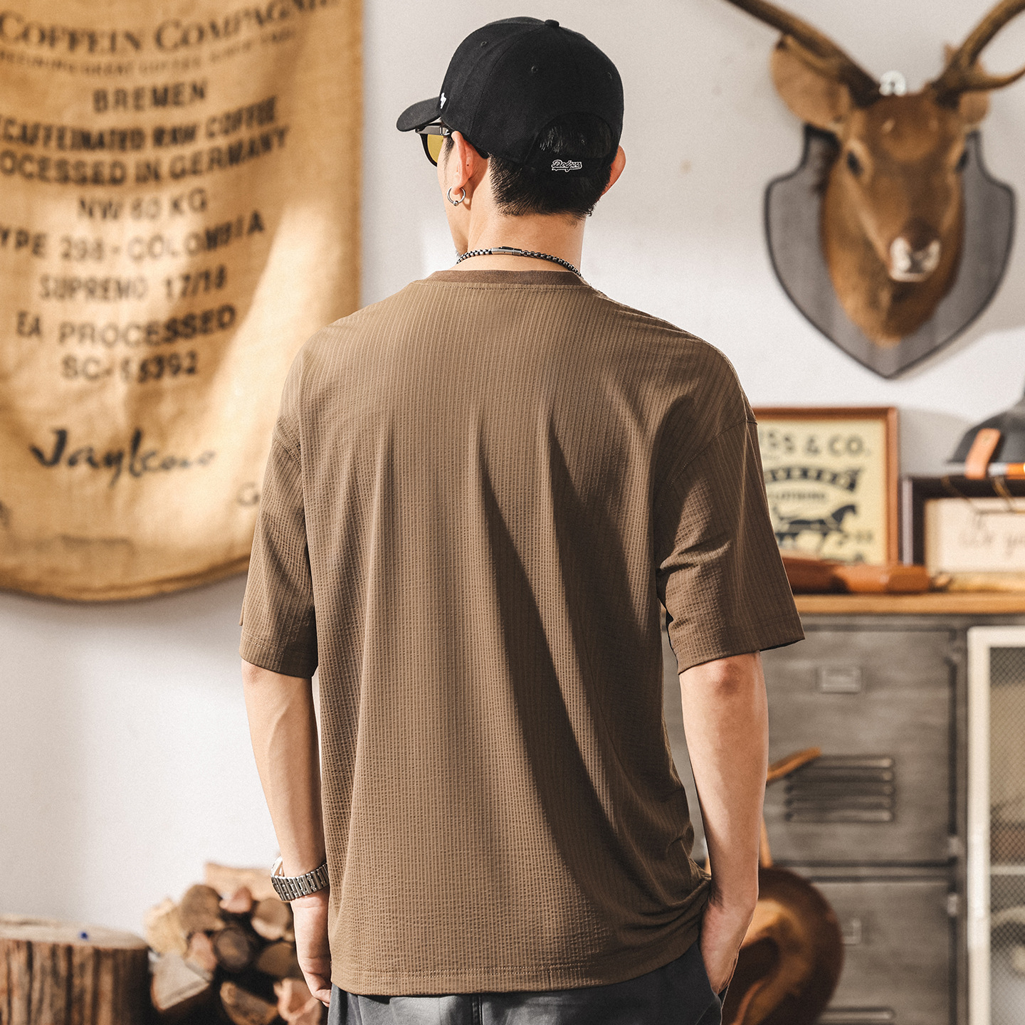 涼感冰絲t恤男短袖夏季新款運動速幹半袖體恤寬鬆大碼男士上衣潮