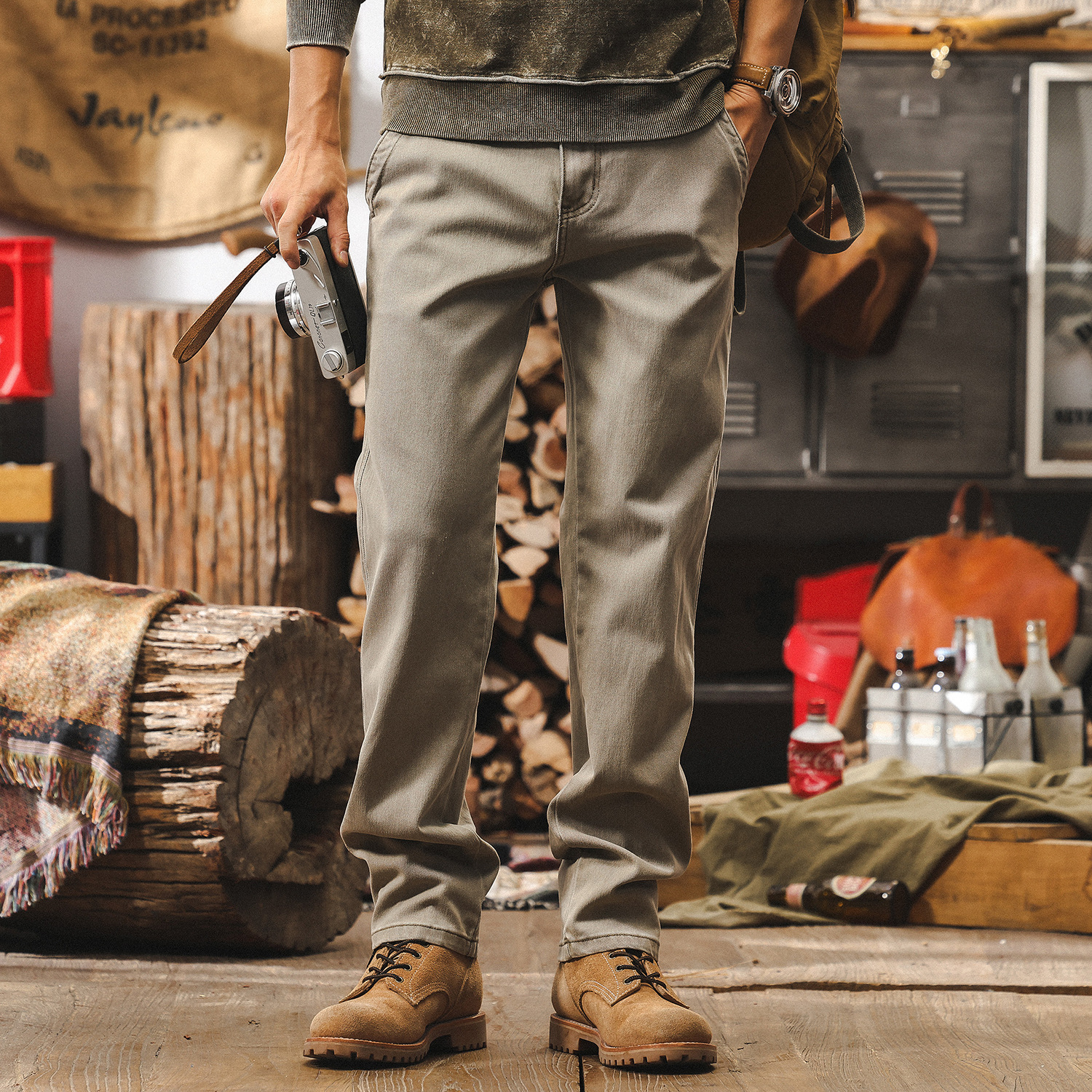 美式重磅復古直筒牛仔褲男春秋2025新款潮牌潮流秋季休閒工裝褲男