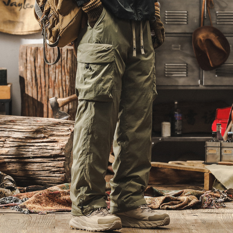 新國標90%白鴨絨工裝羽絨褲男冬季加厚戶外滑雪褲保暖傘兵衝鋒褲