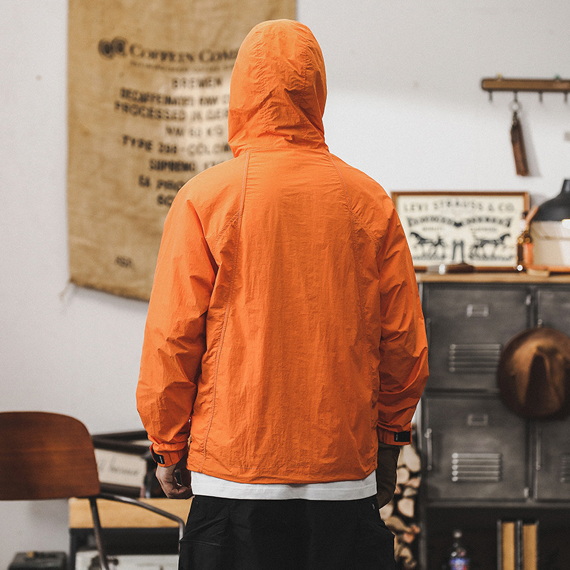 涼感薄款工裝外套男夏季防曬衣男防紫外線騎行運動戶外速乾衣服男