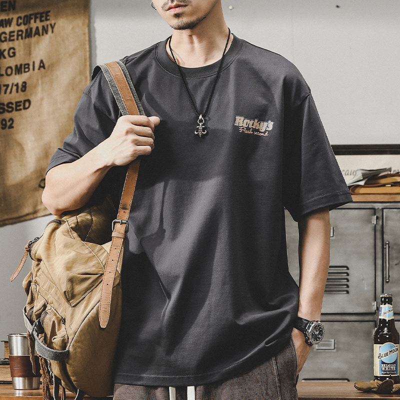 杰雷諾重磅短袖T恤男夏季2024年新款寬鬆ins潮牌半袖體恤