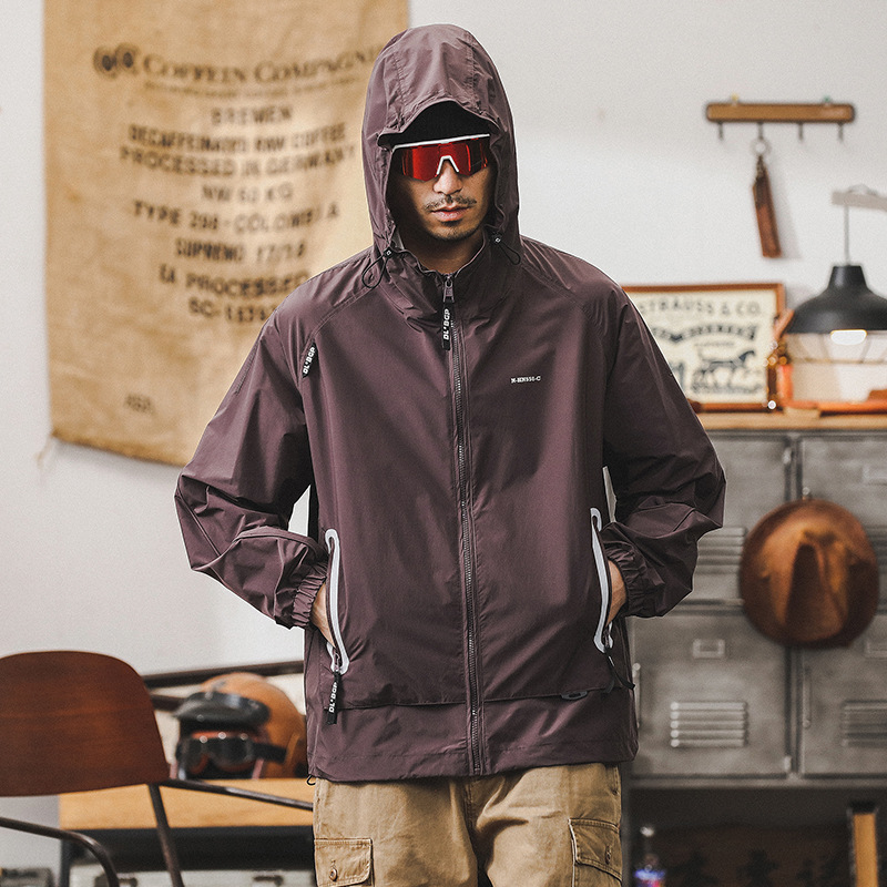 防曬衣男款夏季防紫外線城市騎行戶外通勤釣魚防曬服男生外套薄款