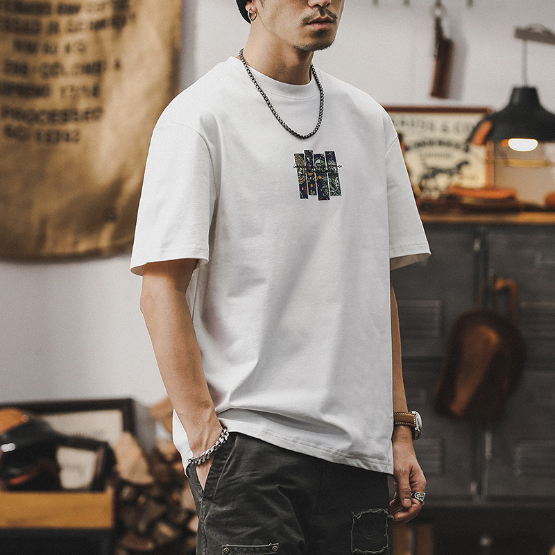 傑雷諾美式復古重磅T恤男短袖夏季2025新款潮牌寬鬆男生體恤