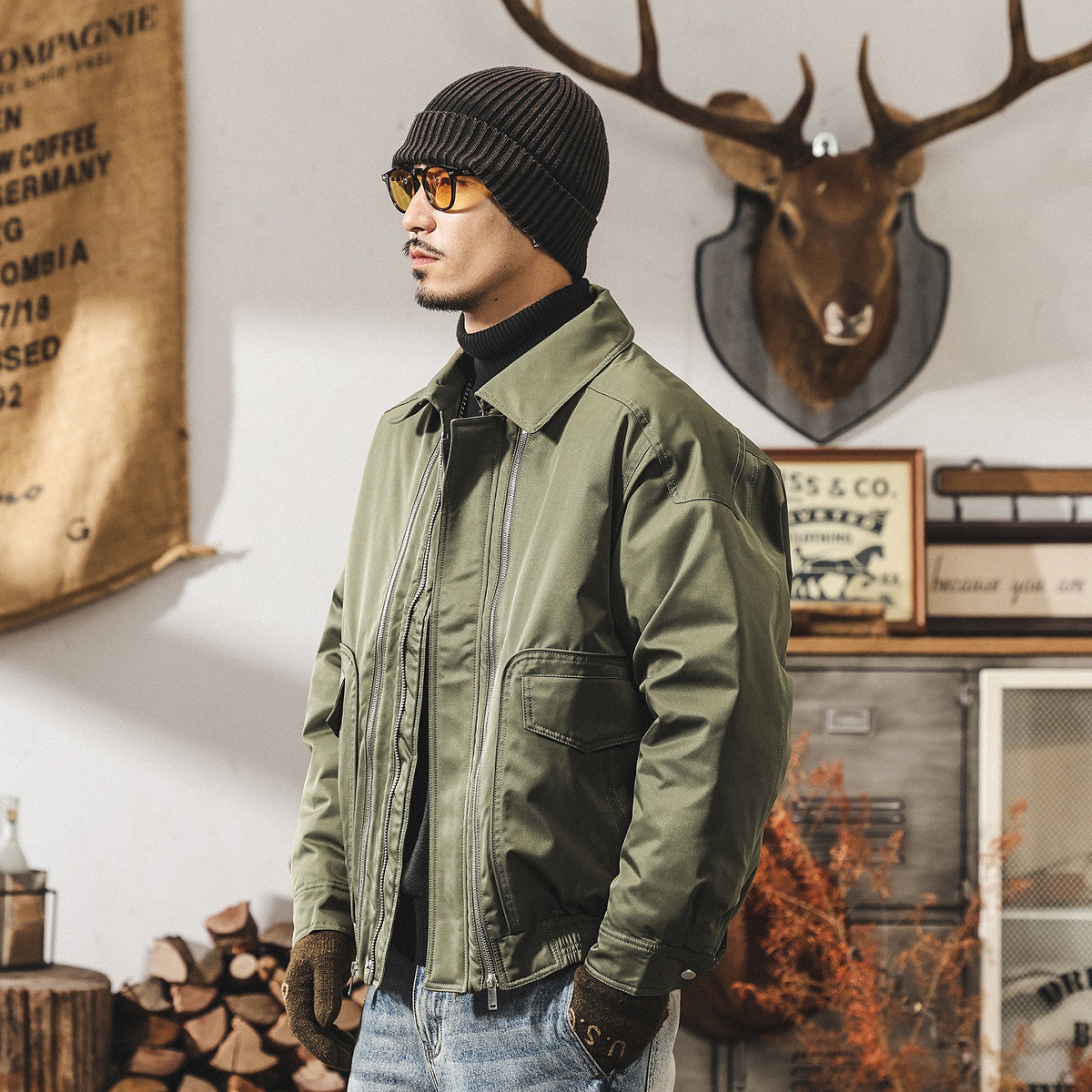 美式復古90%白鴨絨戶外工裝羽絨服男冬季新款保暖加厚禦寒外套男