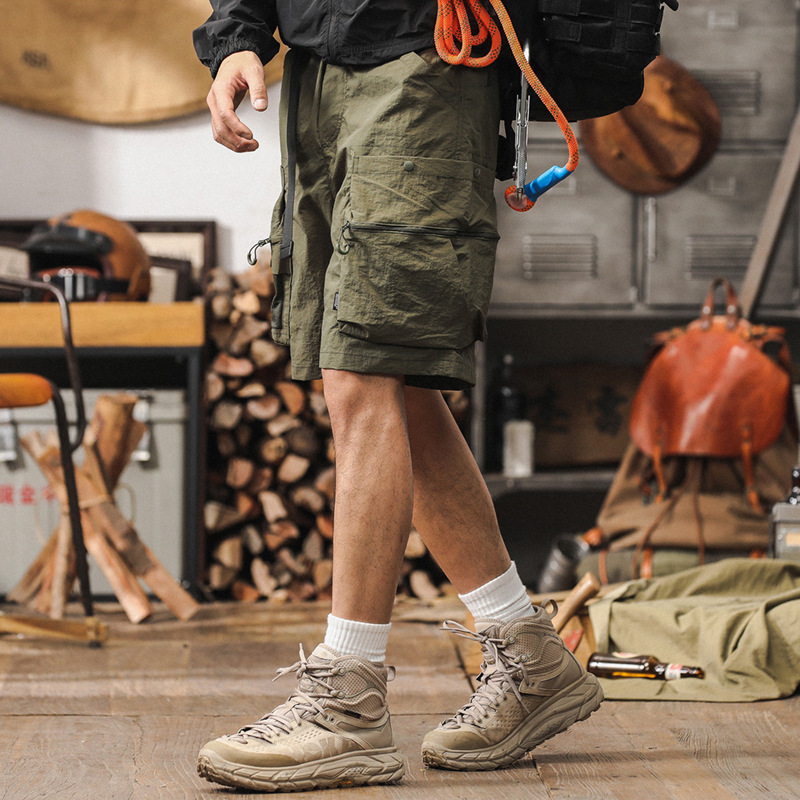 美式城市户外通勤机能工装短裤男夏季潮牌休闲裤薄款多口袋五分裤