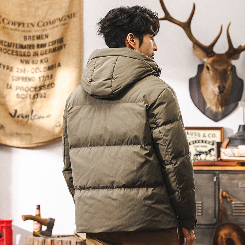 新國標90%鴨絨冬季男士羽絨服2024新款連帽防風保暖男士秋冬外套