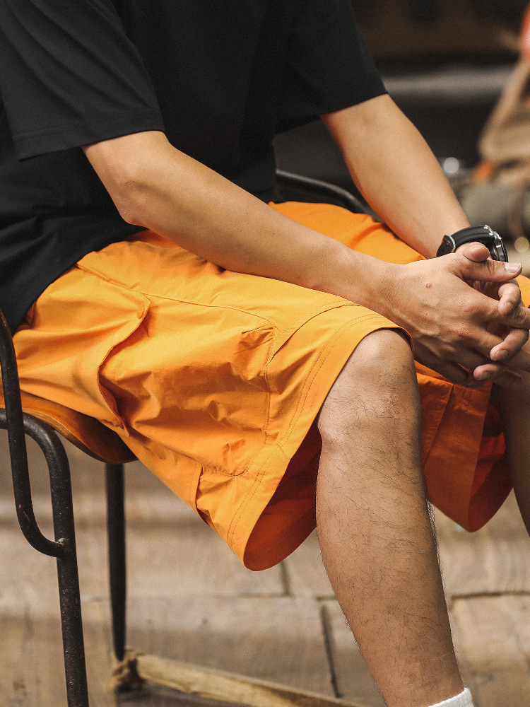 杰雷諾戶外速乾短褲男夏季薄款潮牌潮流寬鬆大碼美式休閒五分褲男