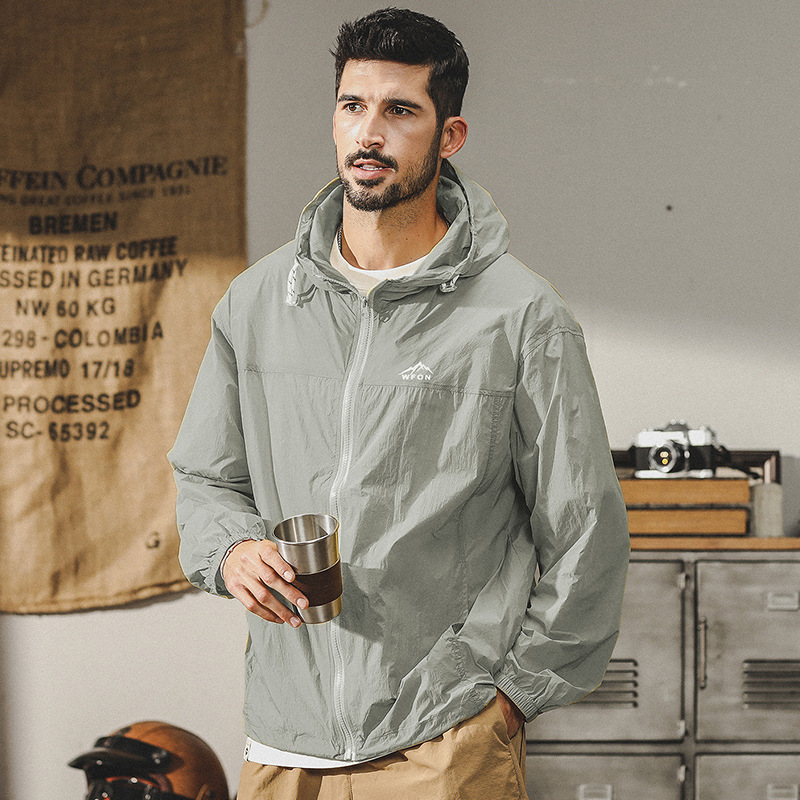 杰雷諾美式防曬衣男款輕薄夏季戶外旅遊釣魚騎行服外套時尚皮膚衣