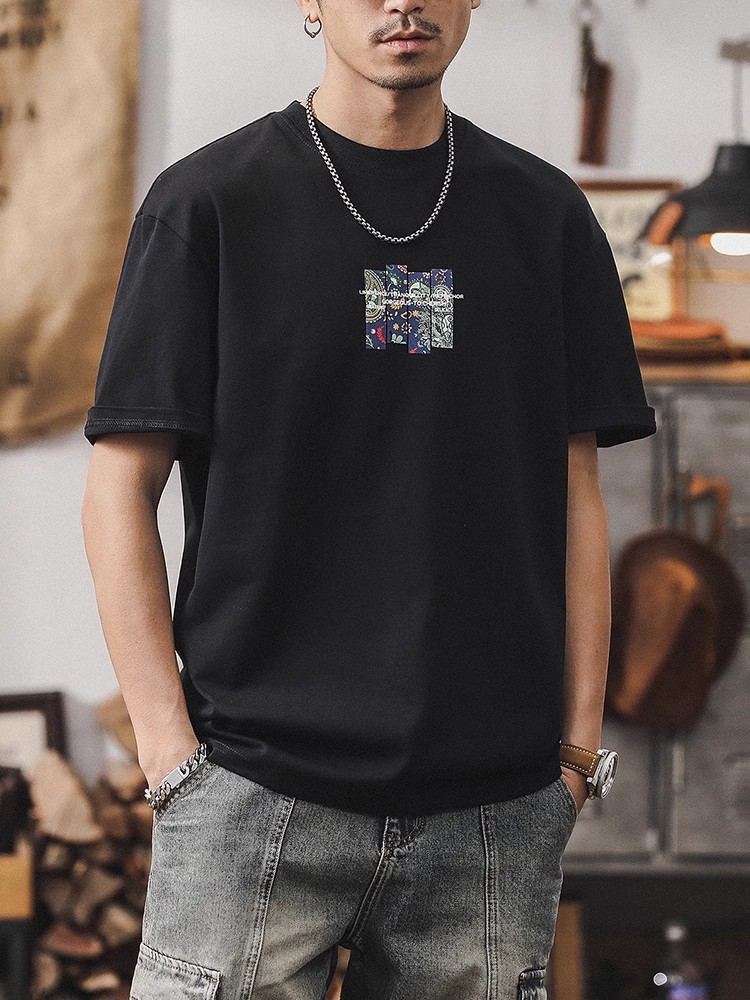 傑雷諾美式復古重磅T恤男短袖夏季2025新款潮牌寬鬆男生體恤