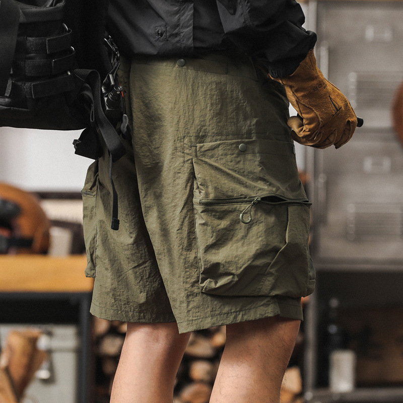 美式城市户外通勤机能工装短裤男夏季潮牌休闲裤薄款多口袋五分裤