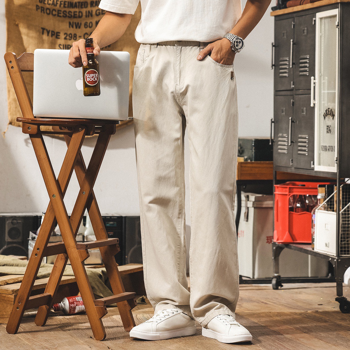 夏季薄款垂感萊賽爾天絲褲子男款2025新款直筒長褲寬鬆男士休閒褲