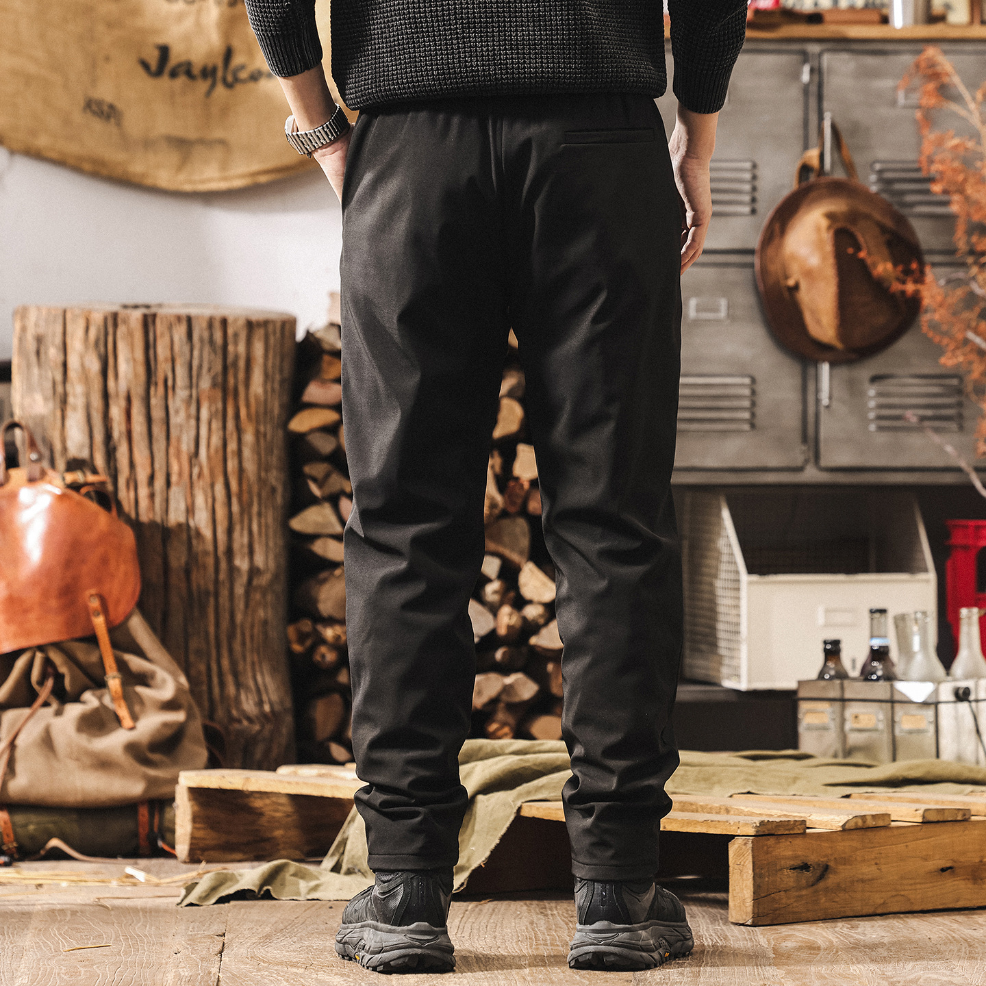 美式戶外90%白鵝絨禦寒羽絨褲男款外穿冬季加厚保暖防水滑雪褲男