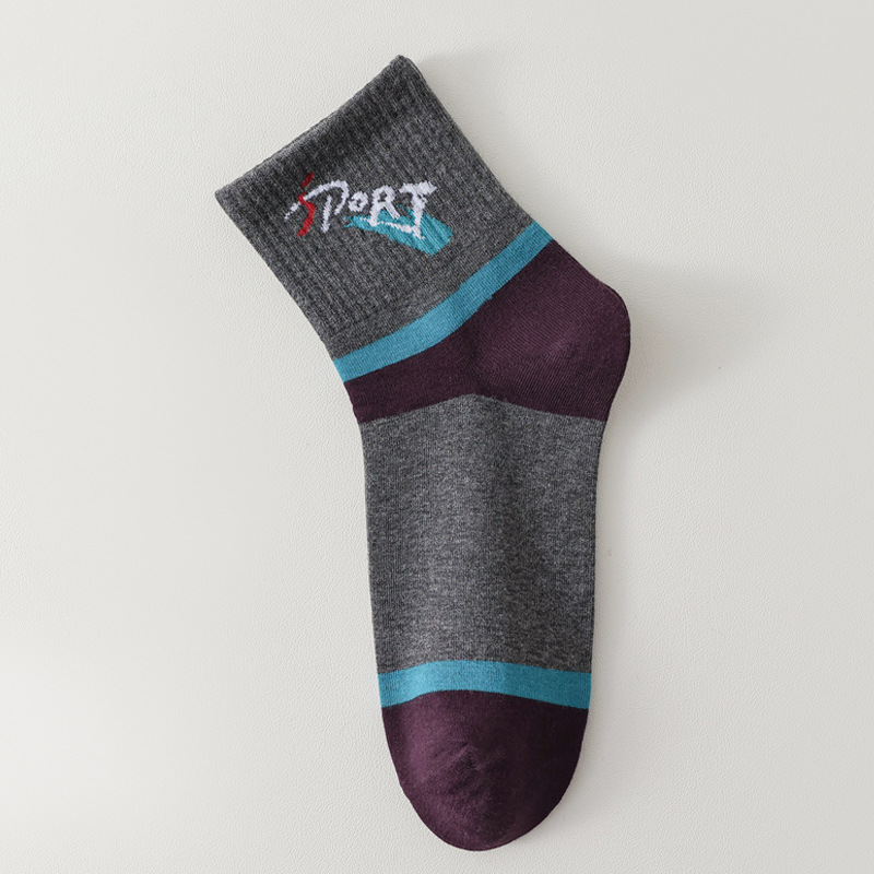 襪子男中筒襪秋冬運動防臭吸汗透氣男士冬季保暖長筒長襪ins潮