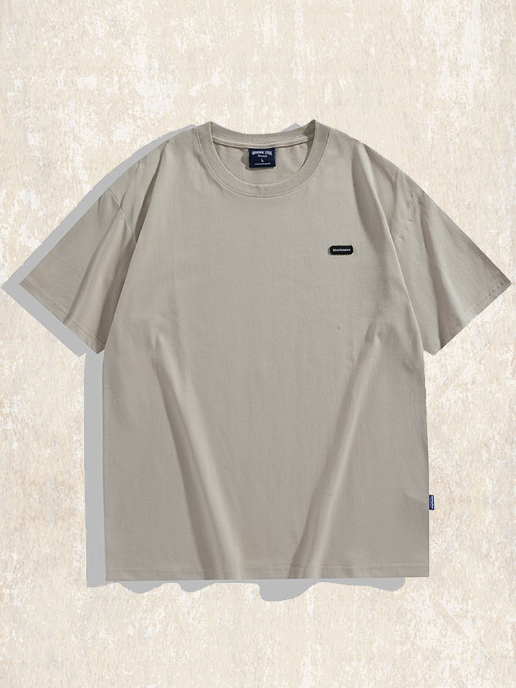 美式復古重磅T恤男短袖夏季2024新款潮流潮牌大碼男裝半袖男體恤