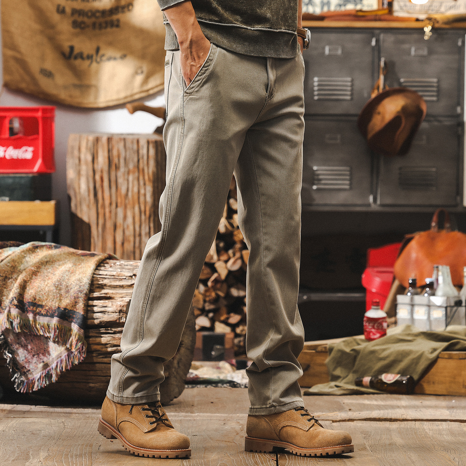 美式重磅復古直筒牛仔褲男春秋2025新款潮牌潮流秋季休閒工裝褲男