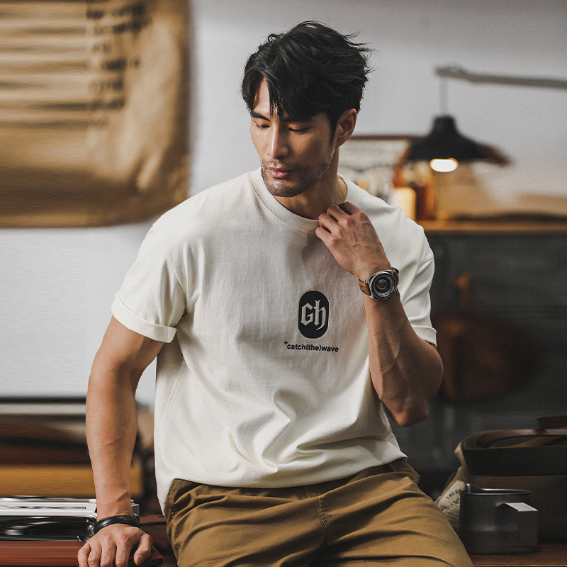 美式潮牌260g重磅短袖T恤男夏季寬鬆大碼男裝半袖男2024新款