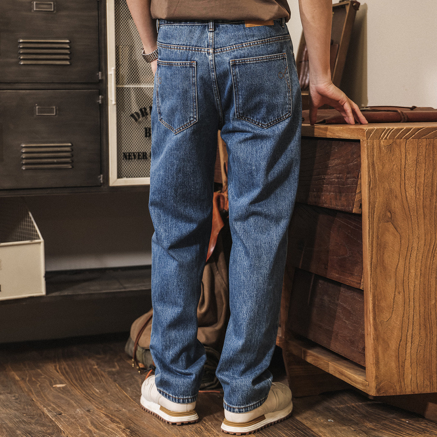 美式復古直筒牛仔褲男款潮牌水洗休閒褲春季2026新款寬鬆潮流長褲